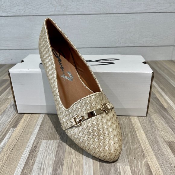 Seven7 Shoes - Seven7 Pearl Gigi Woven Buckle Flats